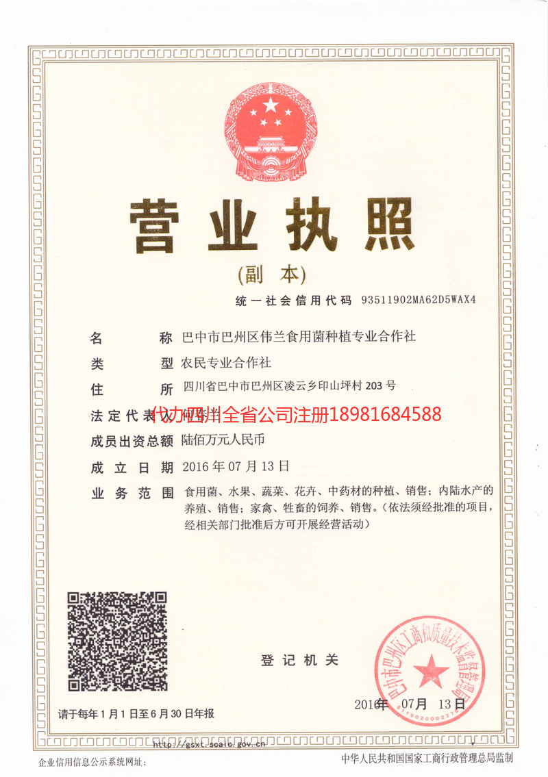 南京南京伟兰食用菌种植专业合作社